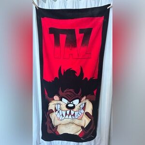 Towel: Tazmanian taz devil looney tunes 1997 Vintage 90s warner bros Used